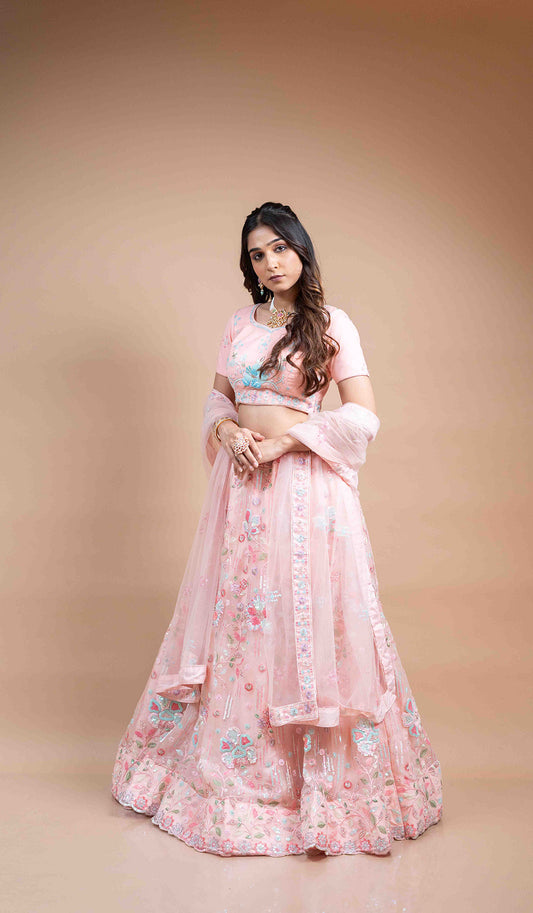 Candy Pink Lehenga Set