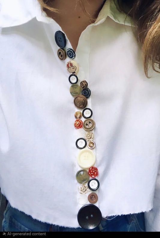 Upcycled Crop Shirt