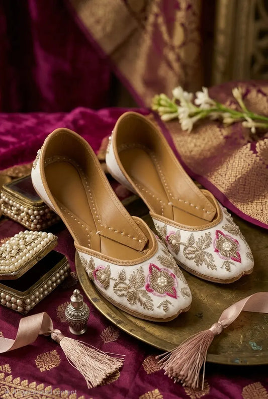 Handcrafted Floral Jutti