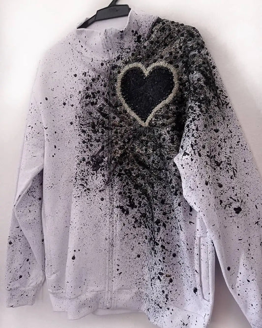 Upcycled Jacket with Embellishments